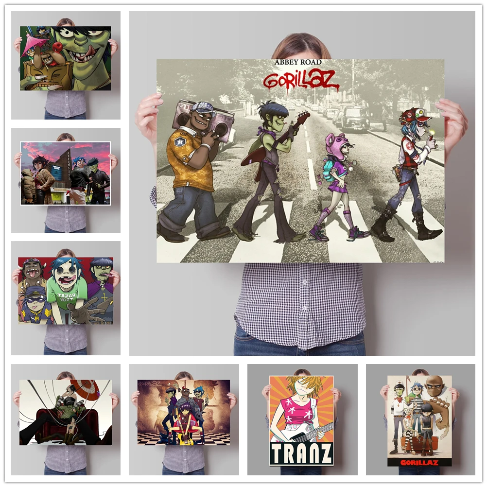 Gorillaz Hip Hop Canvas Painting Virtual Character Band Poster Modern Wall Art Picture home decor for Living Room Cafe
Gorillaz Hip Hop Canvas Painting Virtual Character Band Poster Modern Wall Art Picture home decor for Living Room Cafe