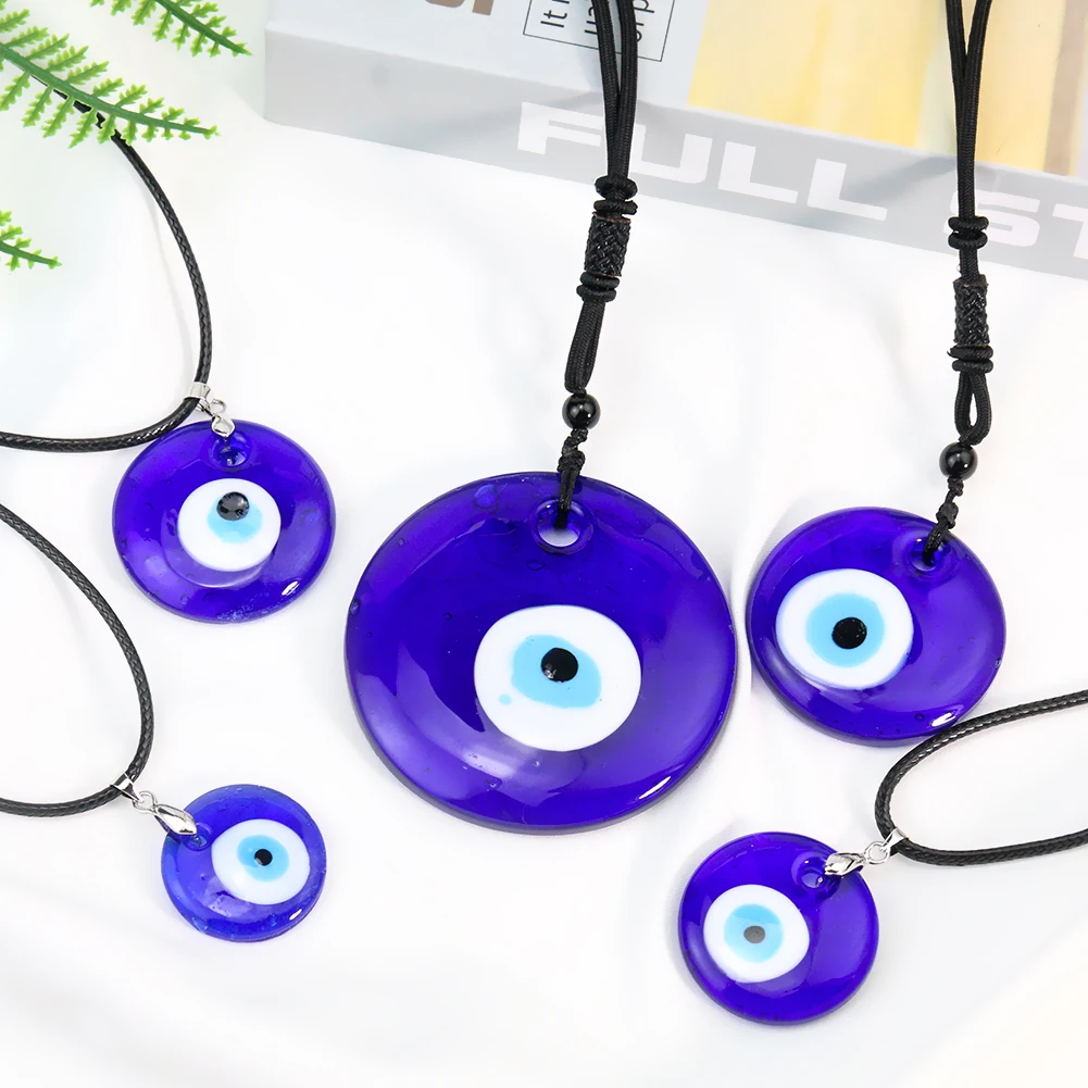 1PC Devil's Eye Turkey Blue Eye Glass Pendant Necklace Home Mascot Window Decoration Feng Shui Meditation Exorcism Accessories
1PC Devil's Eye Turkey Blue Eye Glass Pendant Necklace Home Mascot Window Decoration Feng Shui Meditation Exorcism Accessories