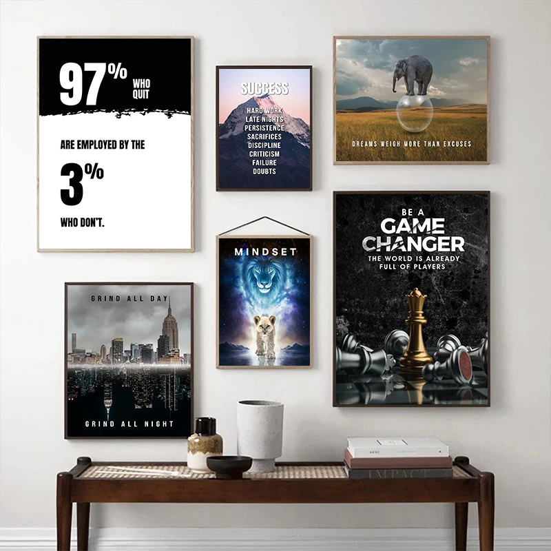 Motivational Artwork Inspirational Quotes Canvas Painting Modern Posters and Print Wall Art Picture for Office Living Room Decor
Motivational Artwork Inspirational Quotes Canvas Painting Modern Posters and Print Wall Art Picture for Office Living Room Decor