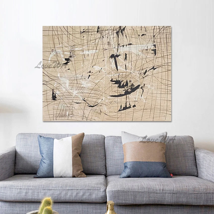 Black Line Texture Modern Decor Canvas Oil Painting Wholesale Cheap Abstract Art Acrylic Frameless Wall Pictures For Living Room
Black Line Texture Modern Decor Canvas Oil Painting Wholesale Cheap Abstract Art Acrylic Frameless Wall Pictures For Living Room