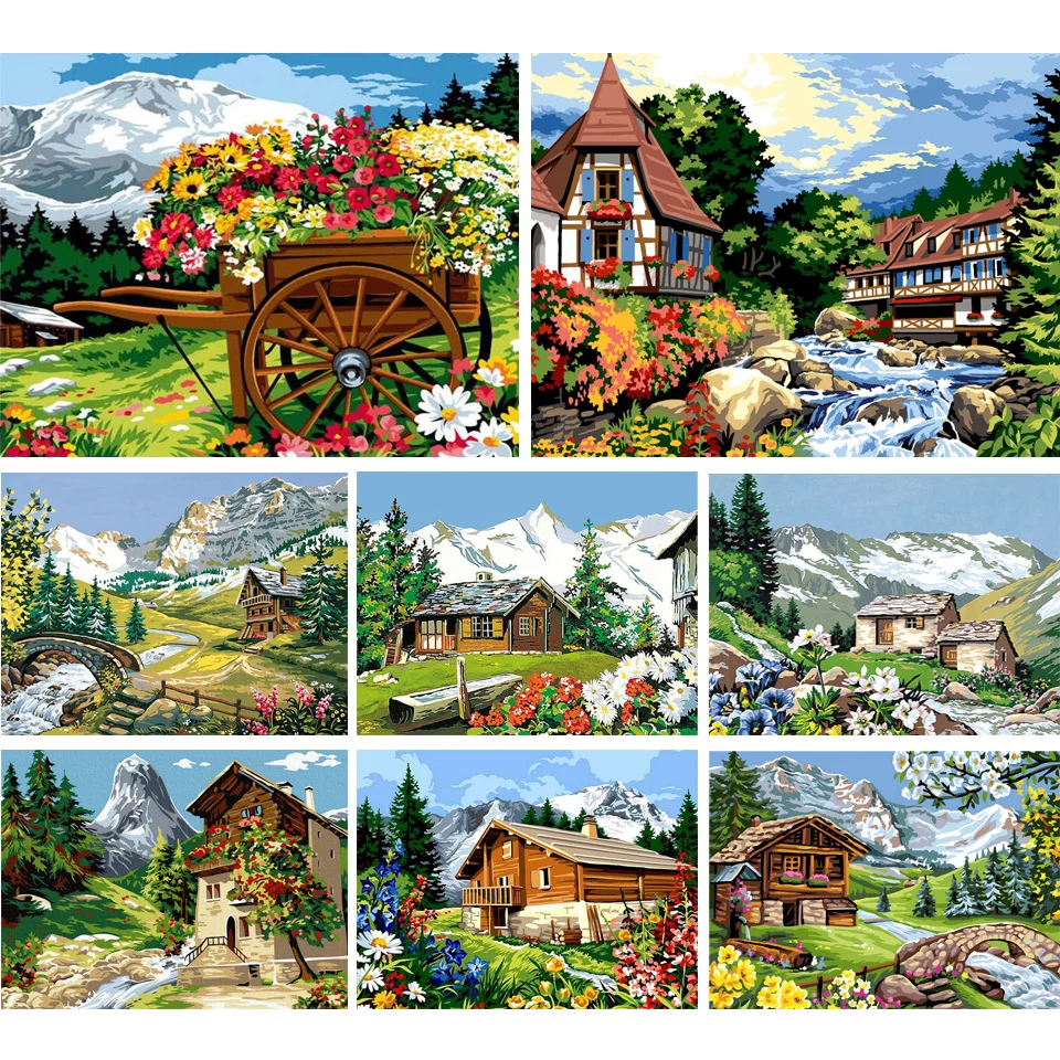 Алмазная мозаика стразы, картина с вышивкой в виде гор, полноразмерная пейзажная живопись, вышивка крестиком, Декор для дома 
Алмазная мозаика стразы, картина с вышивкой в виде гор, полноразмерная пейзажная живопись, вышивка крестиком, Декор для дома