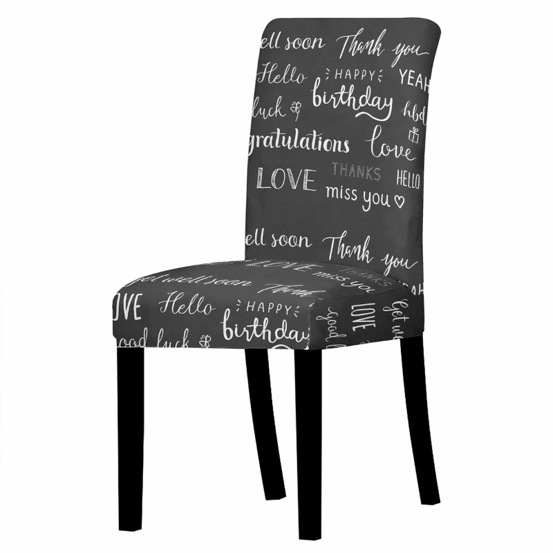 Simple Monogram Print Stretch Chair Cover High Back Dustproof Home Dining Room Decor Chair Covers Wedding Chairs for Bedroom
Simple Monogram Print Stretch Chair Cover High Back Dustproof Home Dining Room Decor Chair Covers Wedding Chairs for Bedroom