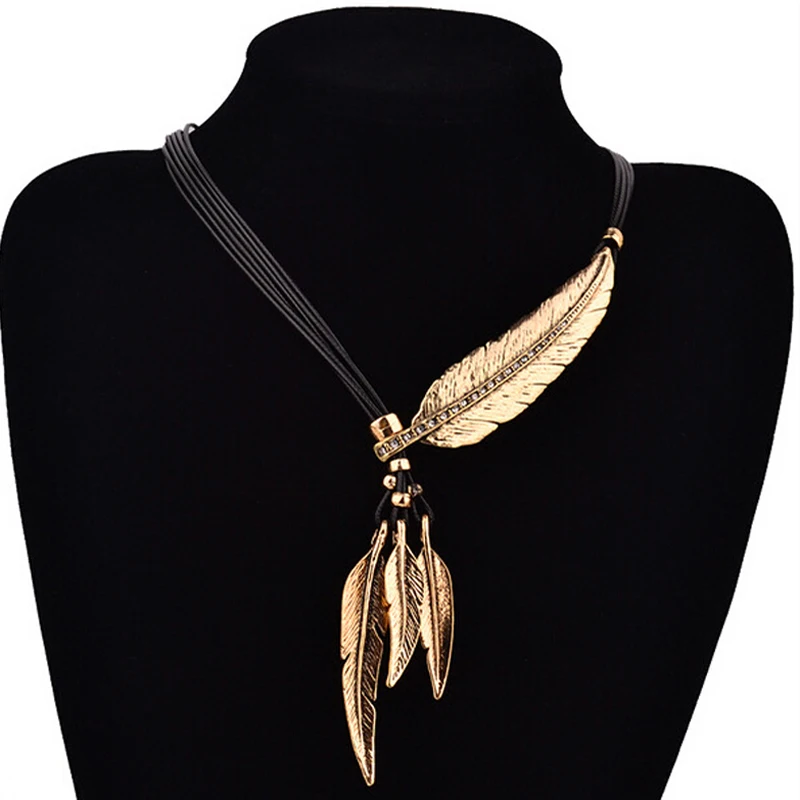 Hot Sale New Fashion Bohemian Women Girl Alloy Feather Antique Vintage Time Necklace Sweater Chain Pendant Jewelry Gifts
Hot Sale New Fashion Bohemian Women Girl Alloy Feather Antique Vintage Time Necklace Sweater Chain Pendant Jewelry Gifts