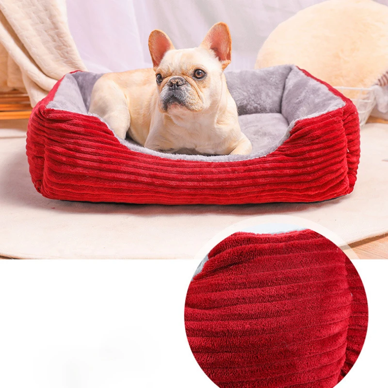 Bed for Dog Cat Pet Square Plush Kennel Medium Small Dog Sofa Bed Cushion Warm Winter Pet Dog Bed House Pet Accessories
Bed for Dog Cat Pet Square Plush Kennel Medium Small Dog Sofa Bed Cushion Warm Winter Pet Dog Bed House Pet Accessories