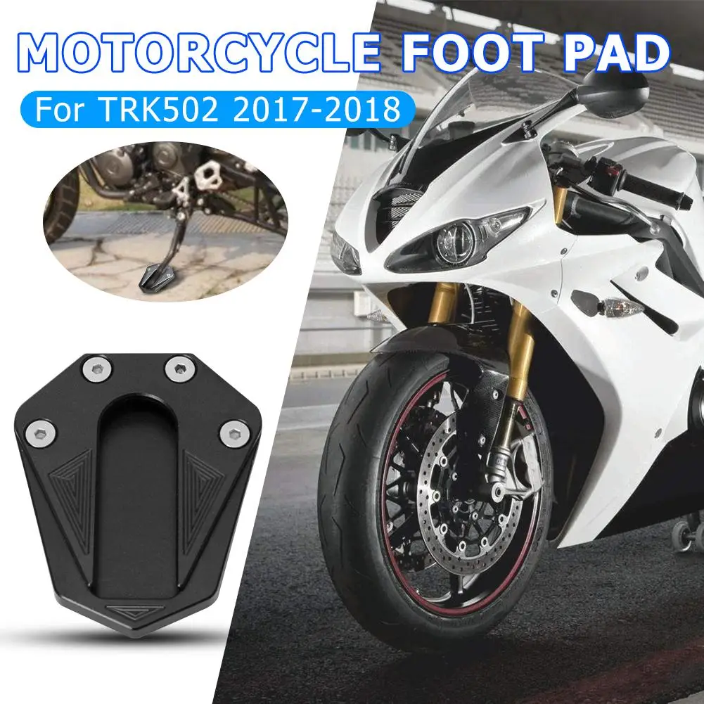 Modified Motorcycle Kickstand Extension Pad Plate Side Stand Excellent Aluminum Alloy for TRK 502 78-18 90x75x12.2 mm
Modified Motorcycle Kickstand Extension Pad Plate Side Stand Excellent Aluminum Alloy for TRK 502 78-18 90x75x12.2 mm