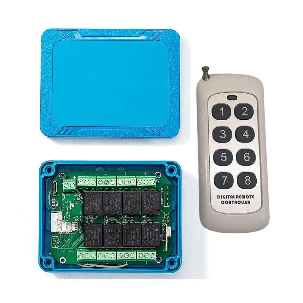 8-канальный модуль беспроводного переключателя Tuya, 7-27 В постоянного тока, 8 каналов, релейный модуль Wi-Fi/Zigbee, дистанционное управление, 433 МГц, автоматизация умного дома «сделай сам»
8-канальный модуль беспроводного переключателя Tuya, 7-27 В постоянного тока, 8 каналов, релейный модуль Wi-Fi/Zigbee, дистанционное управление, 433 МГц, автоматизация умного дома «сделай сам»