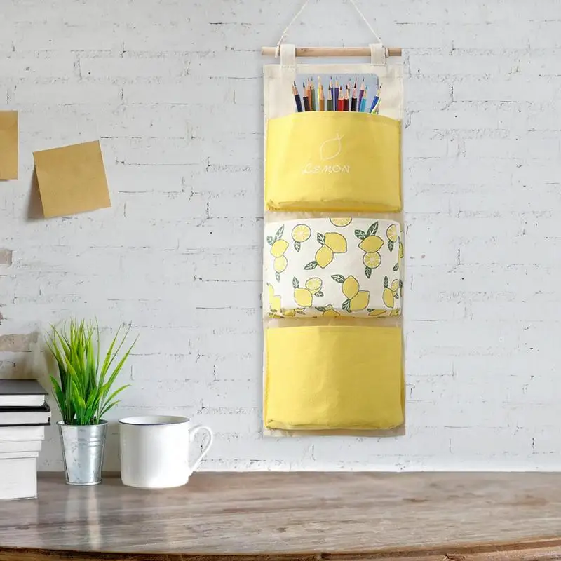 Wall Hanging Storage Bag Fruit Print Waterproof Over The Door Closet Organizer Hanging Pocket Organizer With Multi-Compartments
Wall Hanging Storage Bag Fruit Print Waterproof Over The Door Closet Organizer Hanging Pocket Organizer With Multi-Compartments