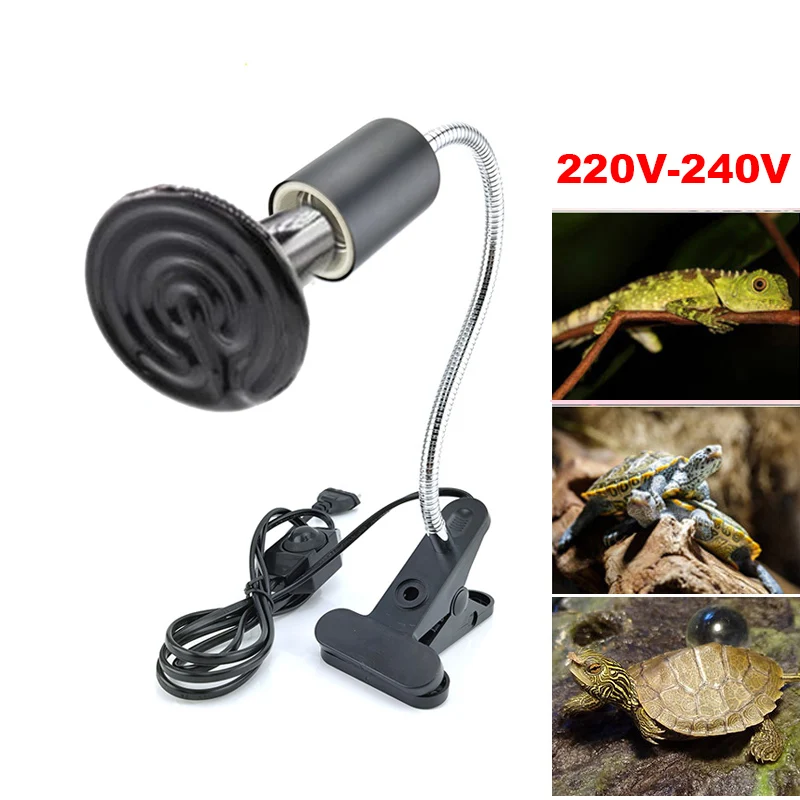 Infrared Pet Heating Lamp Ceramic 220V Light Bulb Brooder Chickens Reptile Lamps 50W 75W 100W 150W 200W Kit with Clip-on Holder
Infrared Pet Heating Lamp Ceramic 220V Light Bulb Brooder Chickens Reptile Lamps 50W 75W 100W 150W 200W Kit with Clip-on Holder
