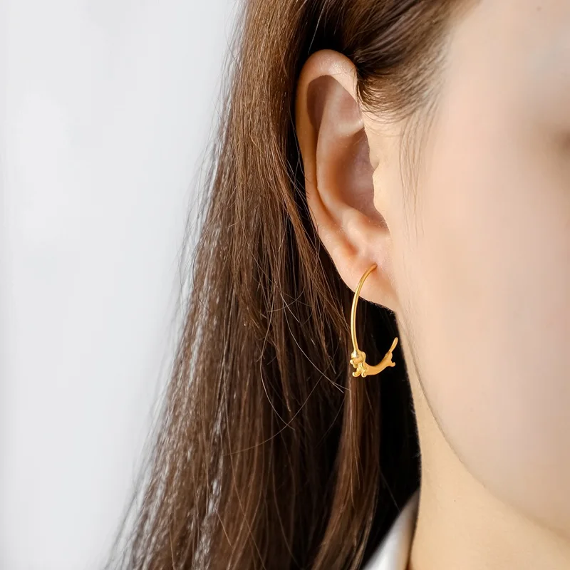 Gold Round 18K Gold Women Dog Frosted Big Earring Earrings 2022 New Fashion Simple Premium Engagement Party Jewelry Gift
Gold Round 18K Gold Women Dog Frosted Big Earring Earrings 2022 New Fashion Simple Premium Engagement Party Jewelry Gift
