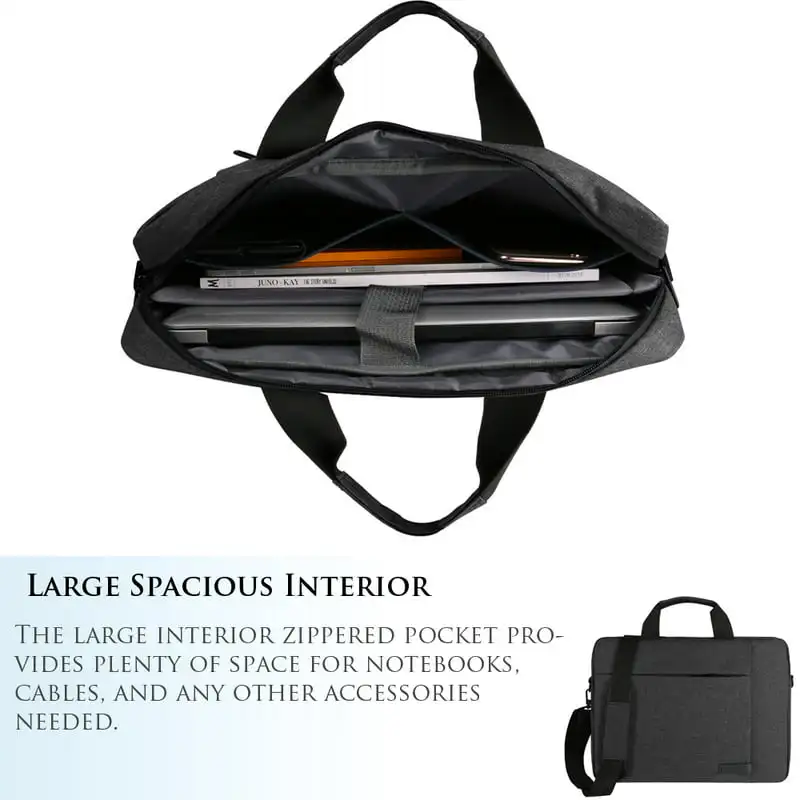 Beautiful Black Laptop Shoulder / Briefcase Bag Compatible with 15" / 16" Inch Laptops Including MacBook Pro, Surface Book Pro,
Beautiful Black Laptop Shoulder / Briefcase Bag Compatible with 15" / 16" Inch Laptops Including MacBook Pro, Surface Book Pro,