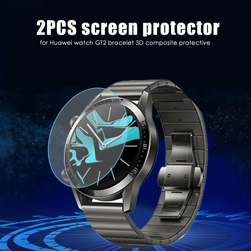 2pcs Durable Protective Films Classic Delicate 2.5D Protective Film Screen Protector for Huawei Watch GT2 Smart Bracelet
2pcs Durable Protective Films Classic Delicate 2.5D Protective Film Screen Protector for Huawei Watch GT2 Smart Bracelet