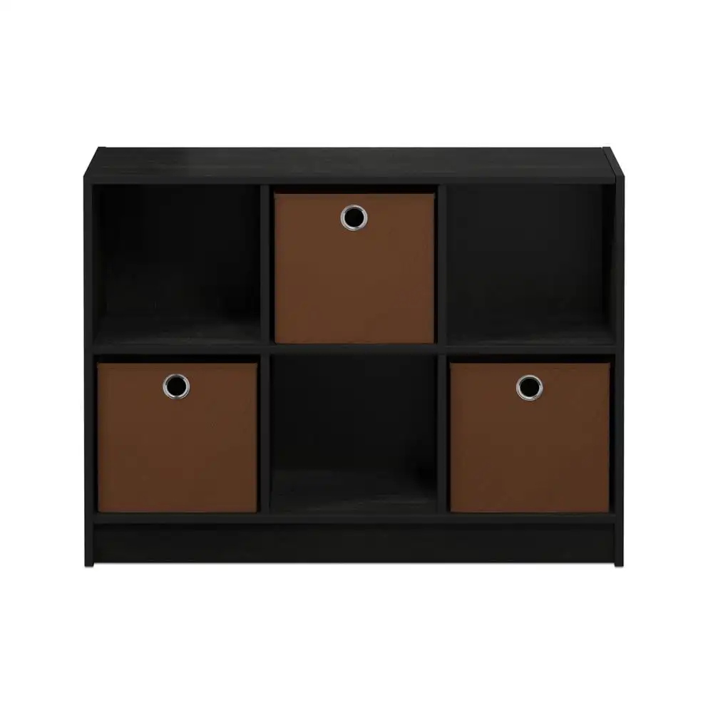Basic 6 Cube Storage Organizer Bookcase Storage with Bins, Black Storage Box Organizer
Basic 6 Cube Storage Organizer Bookcase Storage with Bins, Black Storage Box Organizer