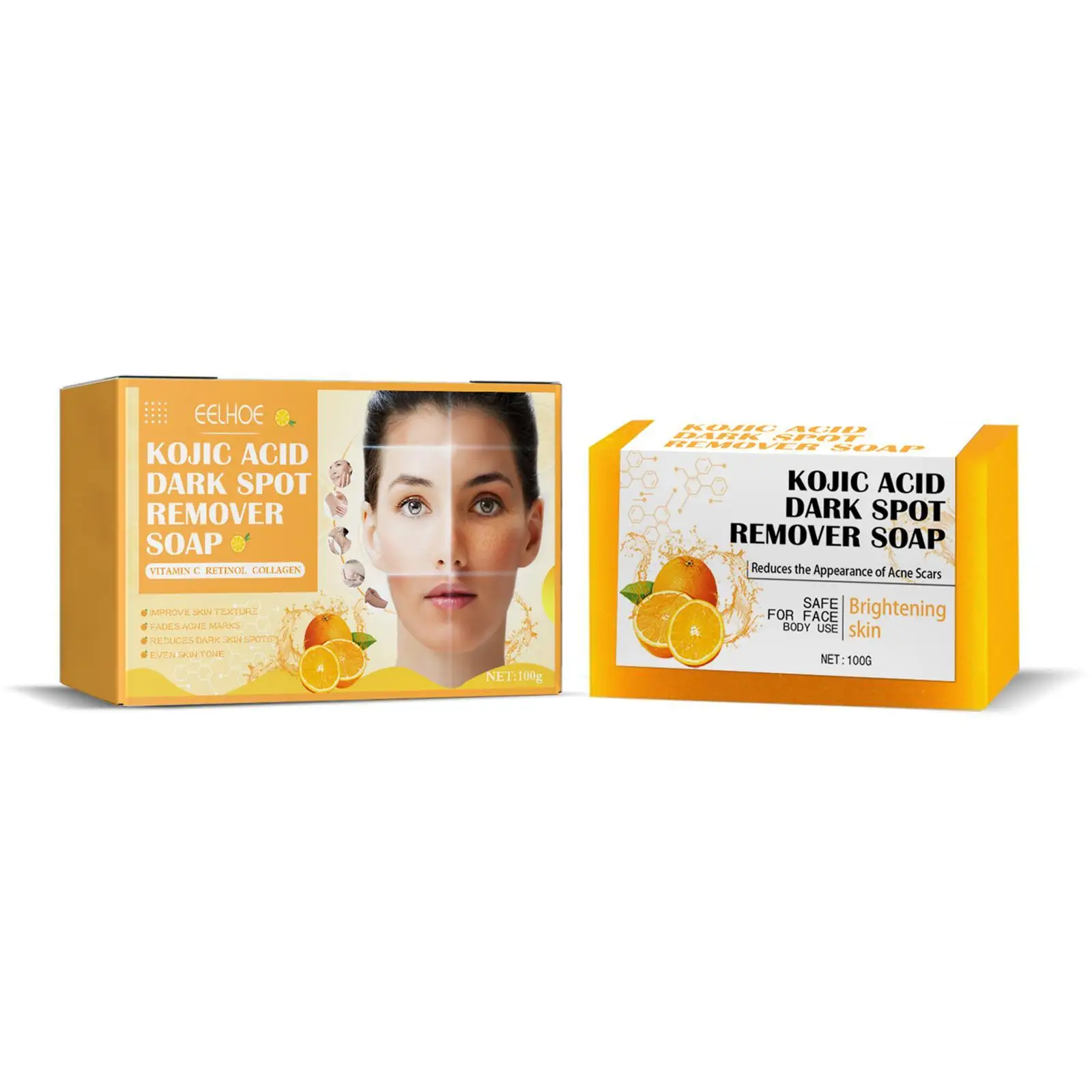 110g Kojic Acid Soap Moisturizing Whitening Brighten Freckle Removal Fade Spots Face Cleaning Wash Soap Skin Care
110g Kojic Acid Soap Moisturizing Whitening Brighten Freckle Removal Fade Spots Face Cleaning Wash Soap Skin Care