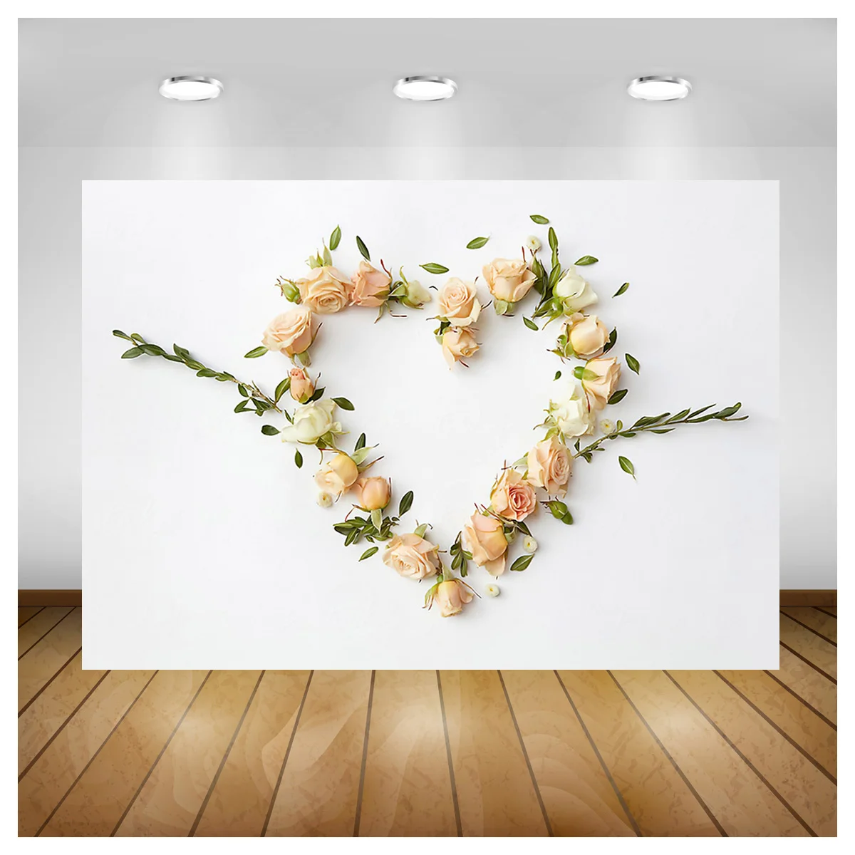 

Valentines Day Photography Backgrounds Wedding Photo Rose Flower Wall Love Portrait Backdrop Photo Studio 22815 QR-03