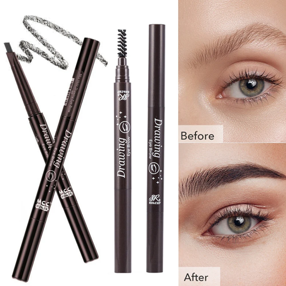 Двойная головка карандаш для бровей с кисточкой для бровей Автоматическая подводка для бровей ручка для бровей водостойкая стойкая карандаш для бровей
Двойная головка карандаш для бровей с кисточкой для бровей Автоматическая подводка для бровей ручка для бровей водостойкая стойкая карандаш для бровей