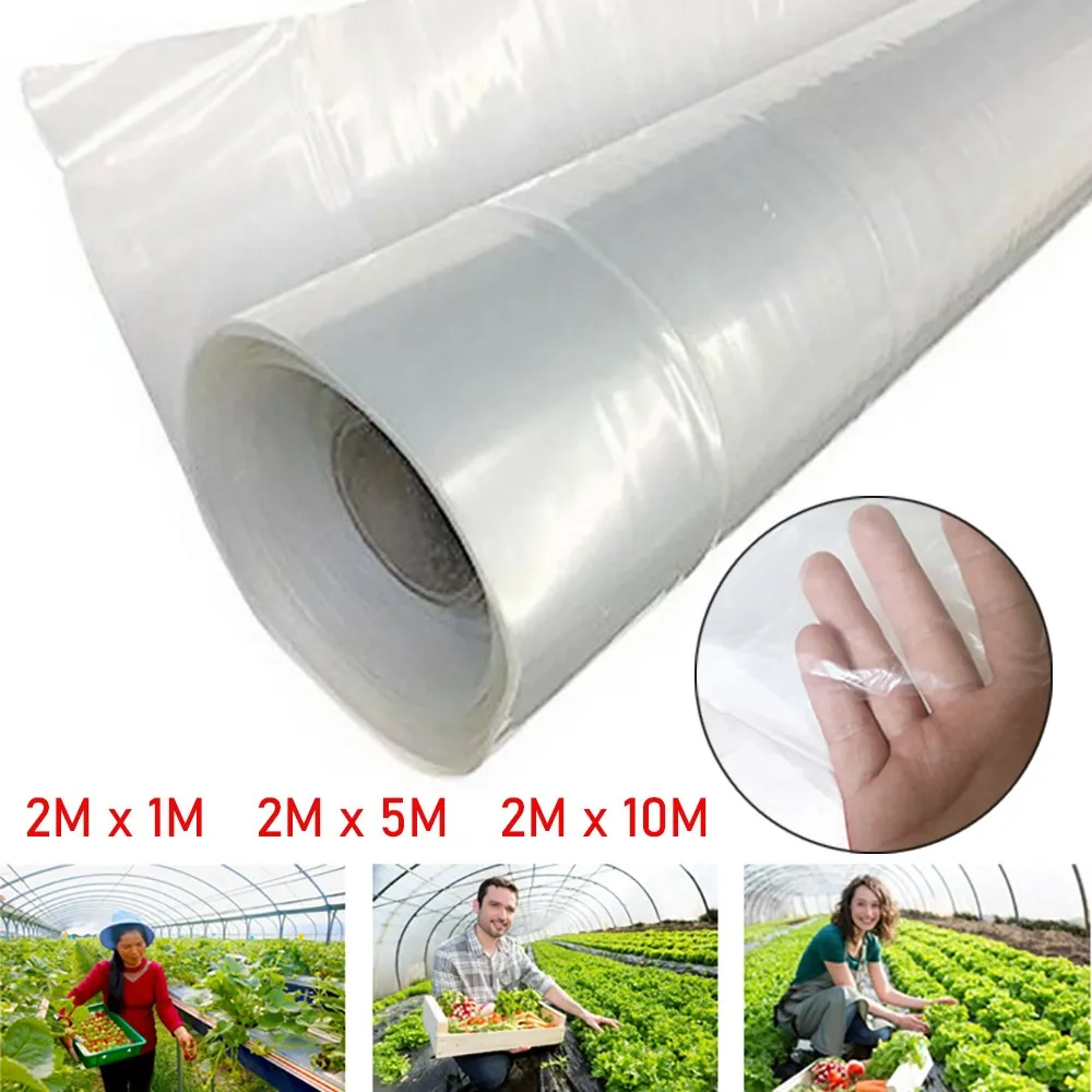 

Clear Plastic Greenhouse Poly Film Polytunnel Poly Hot House Cover 1/5/6/8/10/15/20/25m Garden Structures Accessories
