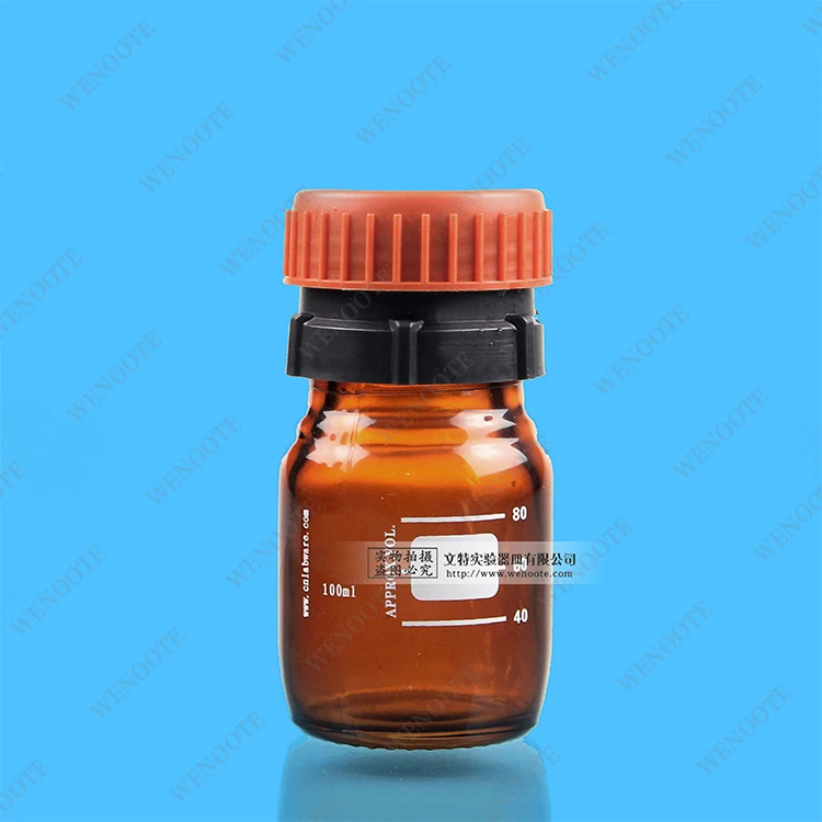 Butyl lithium bottle Brown butyl lithium bottle 100ml with sealed reagent bottle anaerobic bottle with composite gasket
Butyl lithium bottle Brown butyl lithium bottle 100ml with sealed reagent bottle anaerobic bottle with composite gasket