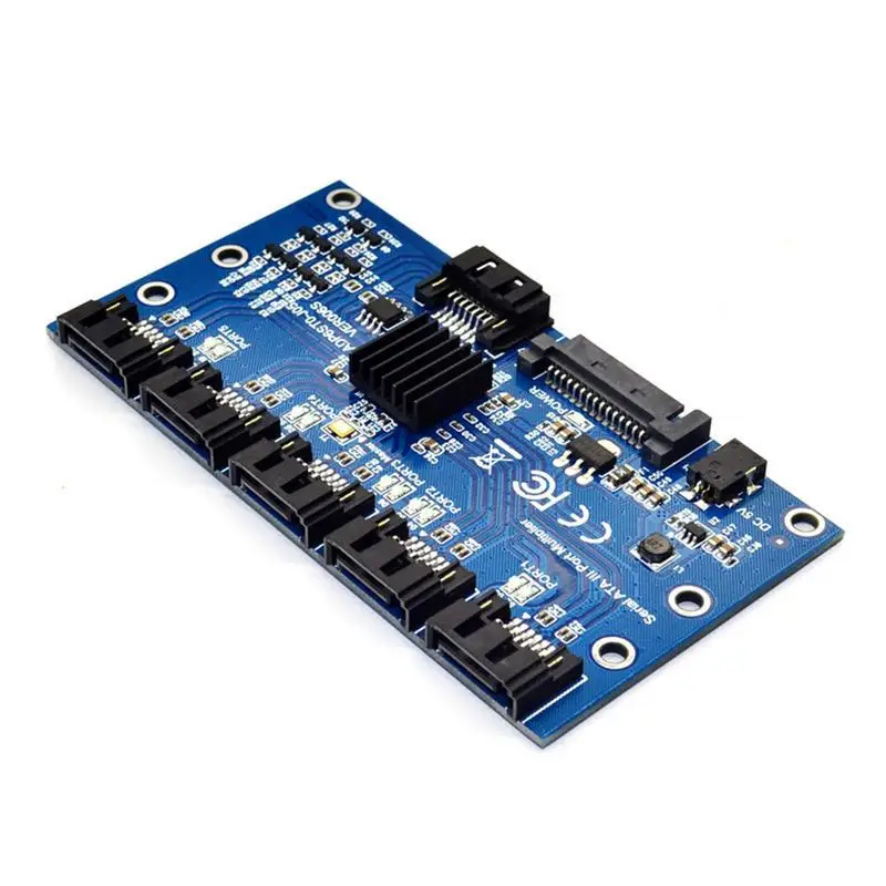 SATA3.0 Expansion Card 1 To 5 Port SATA3.0 Motherboard 6Gbps Riser Hub Adapter Riser Card Converter Mining Board Adapter
SATA3.0 Expansion Card 1 To 5 Port SATA3.0 Motherboard 6Gbps Riser Hub Adapter Riser Card Converter Mining Board Adapter