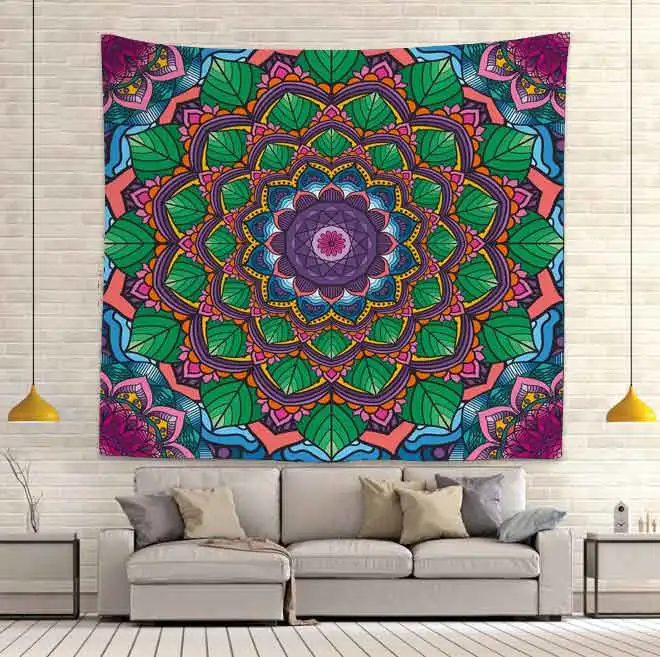 Hippie Boho Tapestry Mandala Flower Wall Hanging Tapestry Sofa Cushion Sheet Living Room Bedroom Room Aesthetics Home Decor
Hippie Boho Tapestry Mandala Flower Wall Hanging Tapestry Sofa Cushion Sheet Living Room Bedroom Room Aesthetics Home Decor