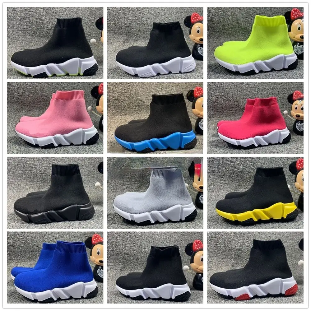 

Dropshipping Kids Speed 1.0 2.0 Runner Shoes Boys Socks Boots Children Footwear Teenage Light Sneakers