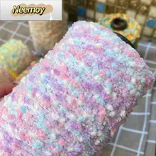 Colorful Dyed Pea Hair Knitting Thread, Full Sky Star, Mini Ball Chrysanthemum Yarn, Scarf Sweater Wiring, 250g