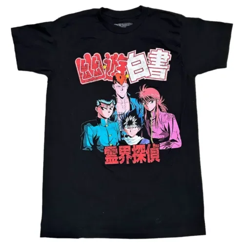 Винтажная Футболка Yu Hakusho с рисунком призрака пилочки для взрослых средний
