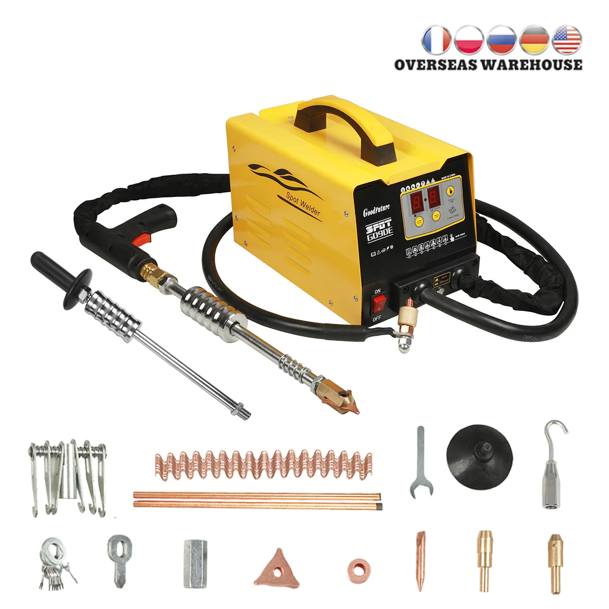 Spot Welder Automotive Panel Spot Welder Dent Spot Welder 3500A Dent Spot Welder 3KW Spot Welder Multipoint Engine Repair
Spot Welder Automotive Panel Spot Welder Dent Spot Welder 3500A Dent Spot Welder 3KW Spot Welder Multipoint Engine Repair