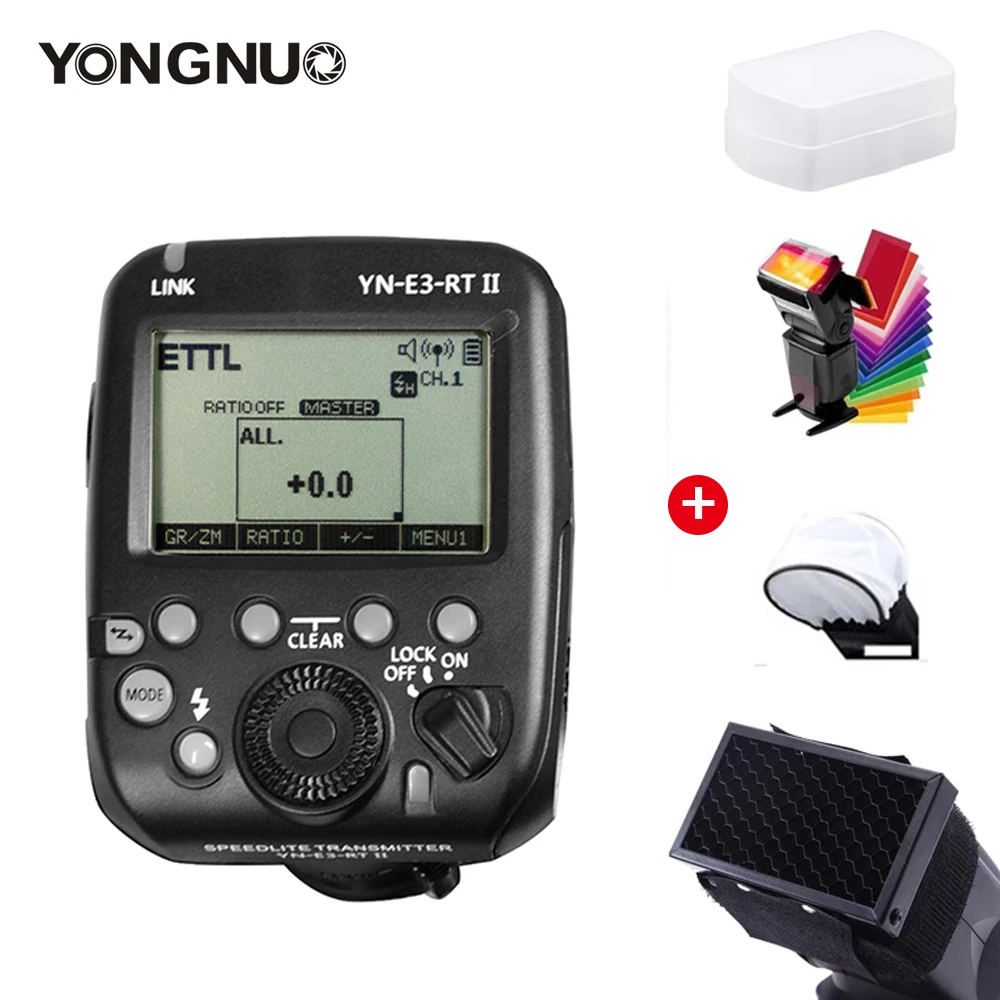 YONGNUO YN-E3-RT II E3RT TTL передатчик Speedlite с радиосинхронизатором для Canon 600EX-RT ST-E3-RT 686EX 968EX-RT