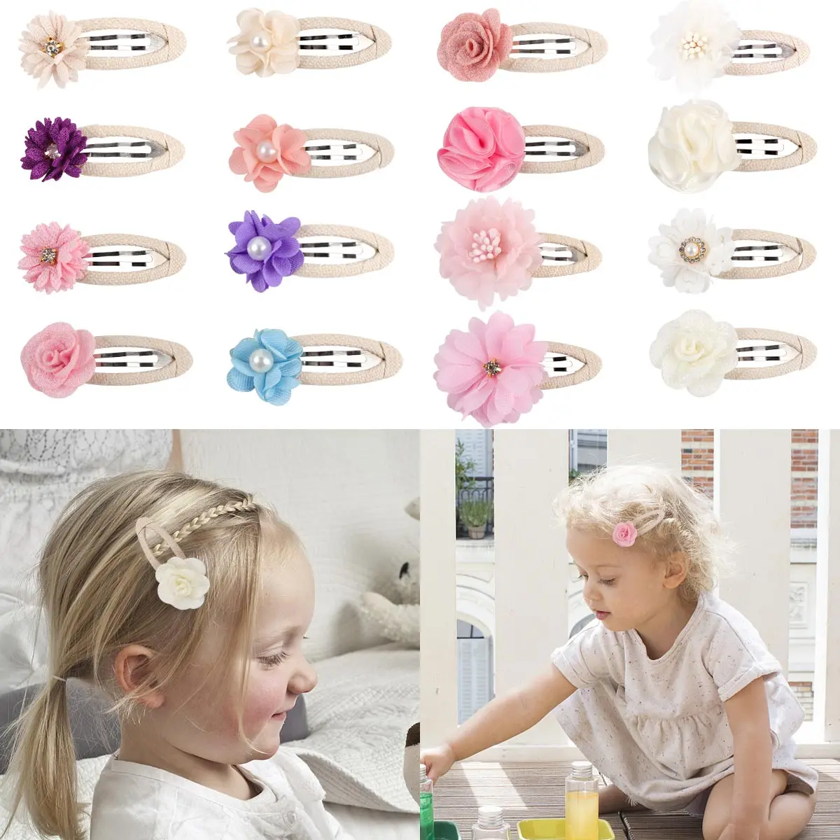 2Pcs/Set Artificial Floral Hair Clips For Women Girl Snap Clip Flower Hairpins Kids Cute Barrettes Handmade Hair Accessories
2Pcs/Set Artificial Floral Hair Clips For Women Girl Snap Clip Flower Hairpins Kids Cute Barrettes Handmade Hair Accessories