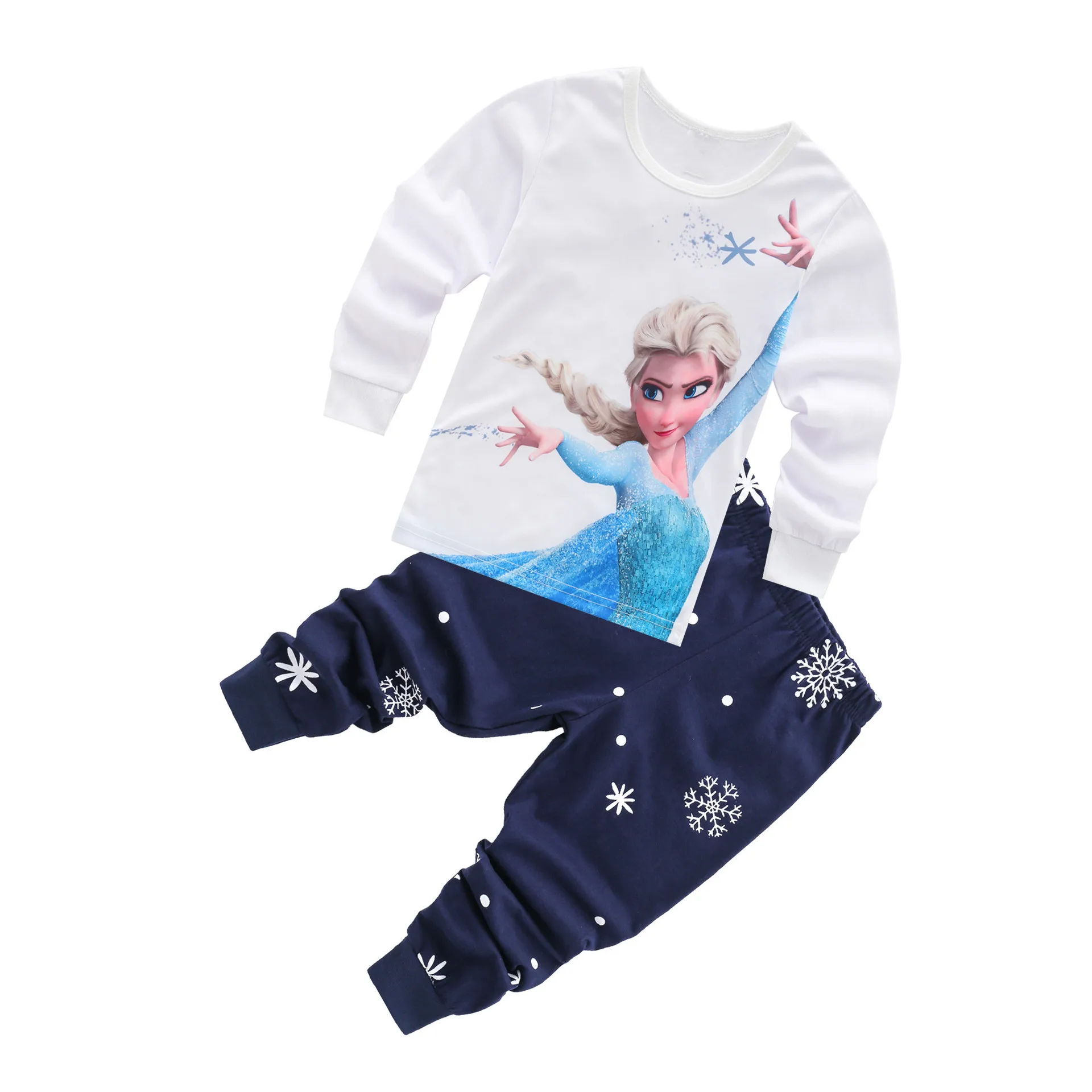 2pcs/set Frozen Anna Elsa Princess Series Pajamas Sets Baby Girls Clothes Pijamas Cartoon Long Sleeve Tshirt+Pants
2pcs/set Frozen Anna Elsa Princess Series Pajamas Sets Baby Girls Clothes Pijamas Cartoon Long Sleeve Tshirt+Pants