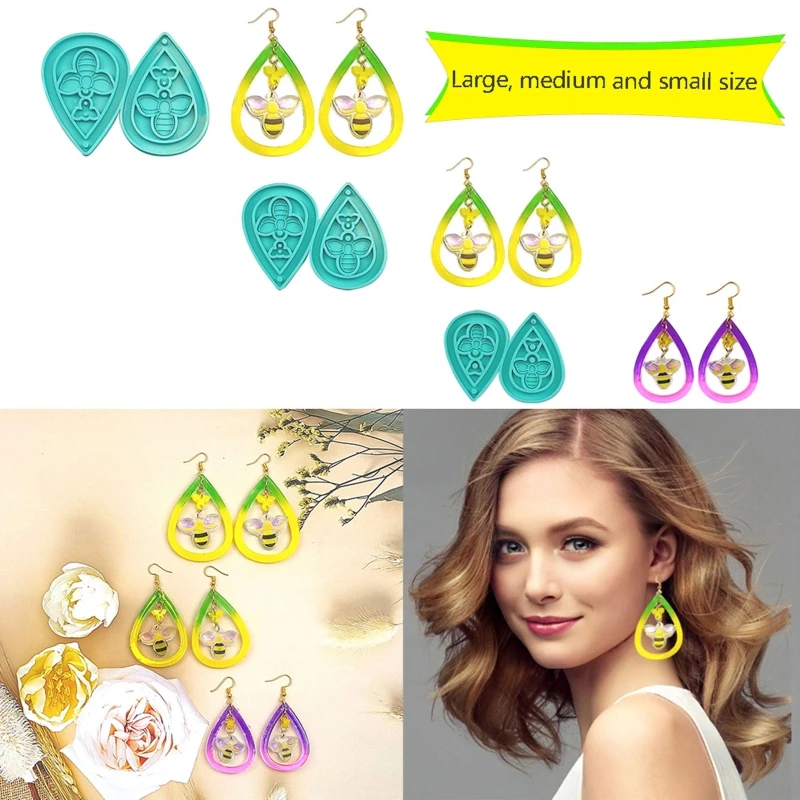 Drop-shaped Large Medium Small Cute Bee Resin Casting Mold Silicone Pendant Mold Ornament Craft Supplies for Women
Drop-shaped Large Medium Small Cute Bee Resin Casting Mold Silicone Pendant Mold Ornament Craft Supplies for Women