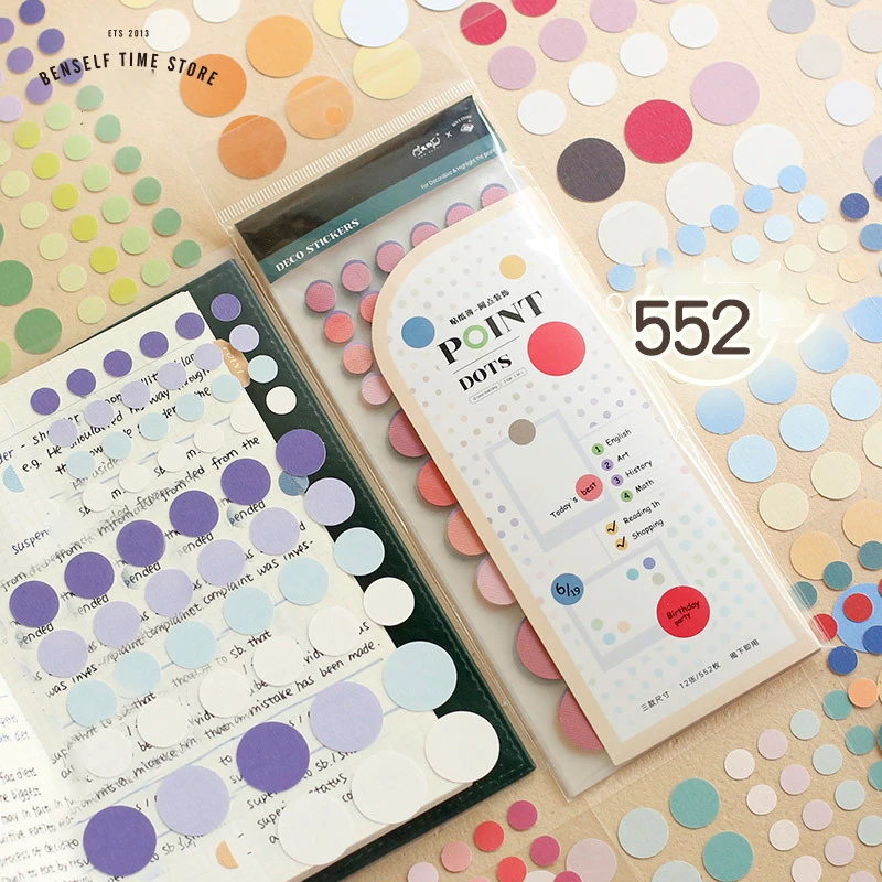 12 sheets Colorful Dots Basic Sticker Slassification Mark Label DIY Scrapbooking Journal Planner Decoration Korean Stationery
12 sheets Colorful Dots Basic Sticker Slassification Mark Label DIY Scrapbooking Journal Planner Decoration Korean Stationery