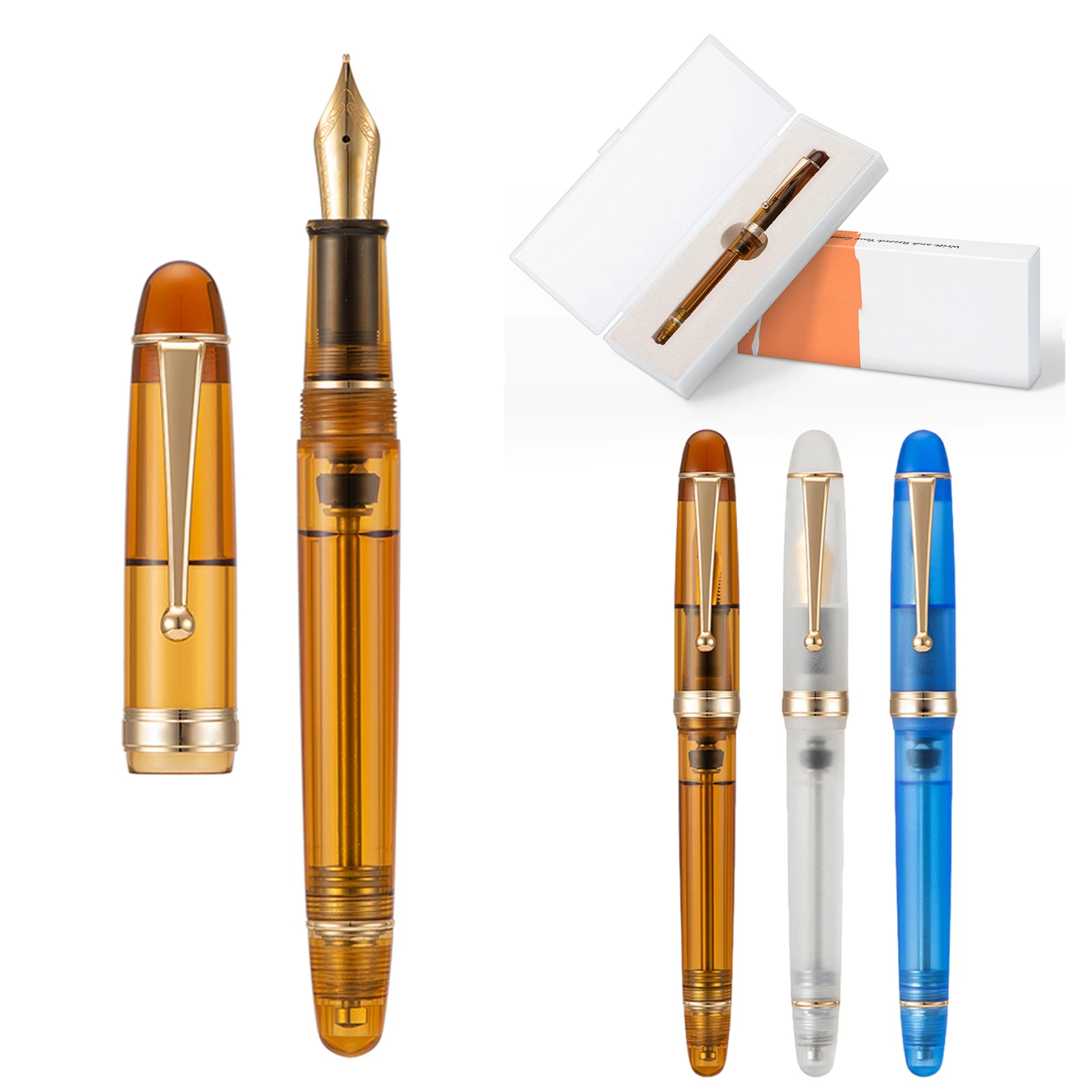 Asvine V126 Fountain Pen Vacuum Filling EF F M Nib Matte Acrylic Writing ink Pen office school supplies calligraphy pen with box
Asvine V126 Fountain Pen Vacuum Filling EF F M Nib Matte Acrylic Writing ink Pen office school supplies calligraphy pen with box