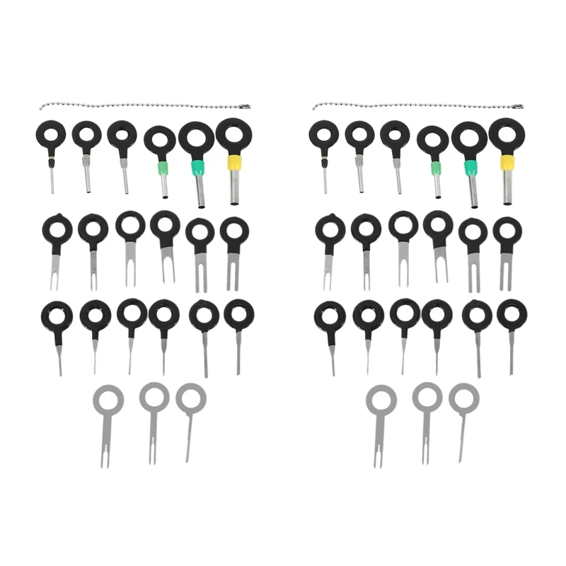 42Pcs Terminals Removal Key Tools Set for Car, Auto Electrical Wiring Crimp Connector Pin Extractor Puller Remover
42Pcs Terminals Removal Key Tools Set for Car, Auto Electrical Wiring Crimp Connector Pin Extractor Puller Remover