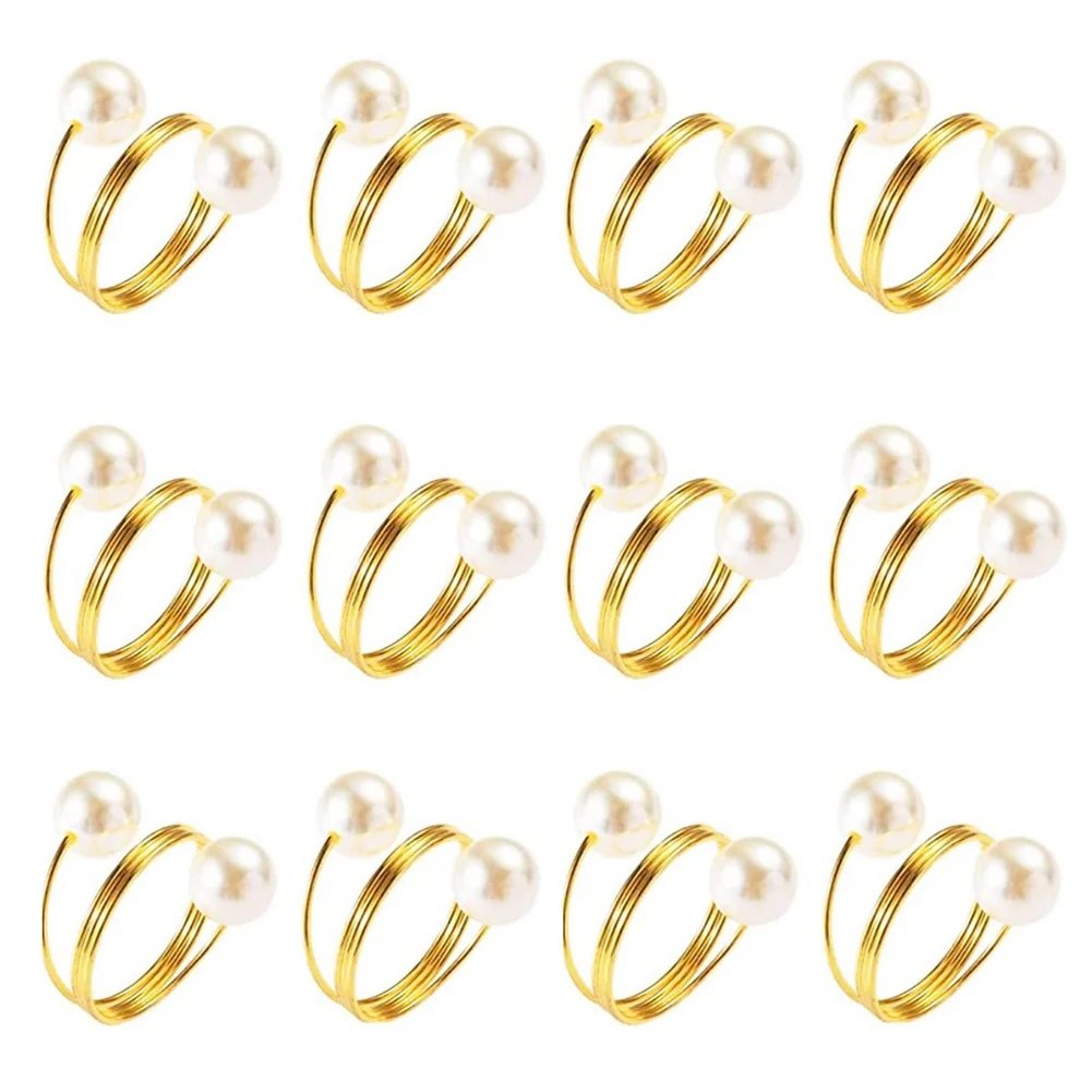 12Pcs Pearl Napkin Ring Hotel Home Napkin Buckle Holder for Wedding Party Dinner Anniversary Table Decoration
12Pcs Pearl Napkin Ring Hotel Home Napkin Buckle Holder for Wedding Party Dinner Anniversary Table Decoration