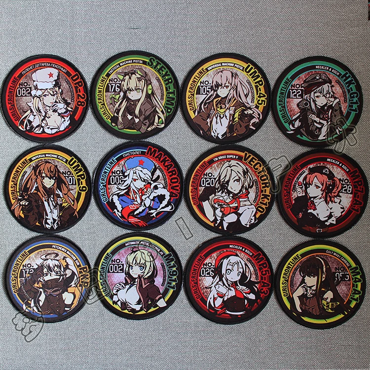 Girls Frontline Game UMP45 UMP9 M1911 HK416 PKP M870 Cosplay DIY Tags Patch Cloth Patches Armband Backpack Decor Badge Props
Girls Frontline Game UMP45 UMP9 M1911 HK416 PKP M870 Cosplay DIY Tags Patch Cloth Patches Armband Backpack Decor Badge Props