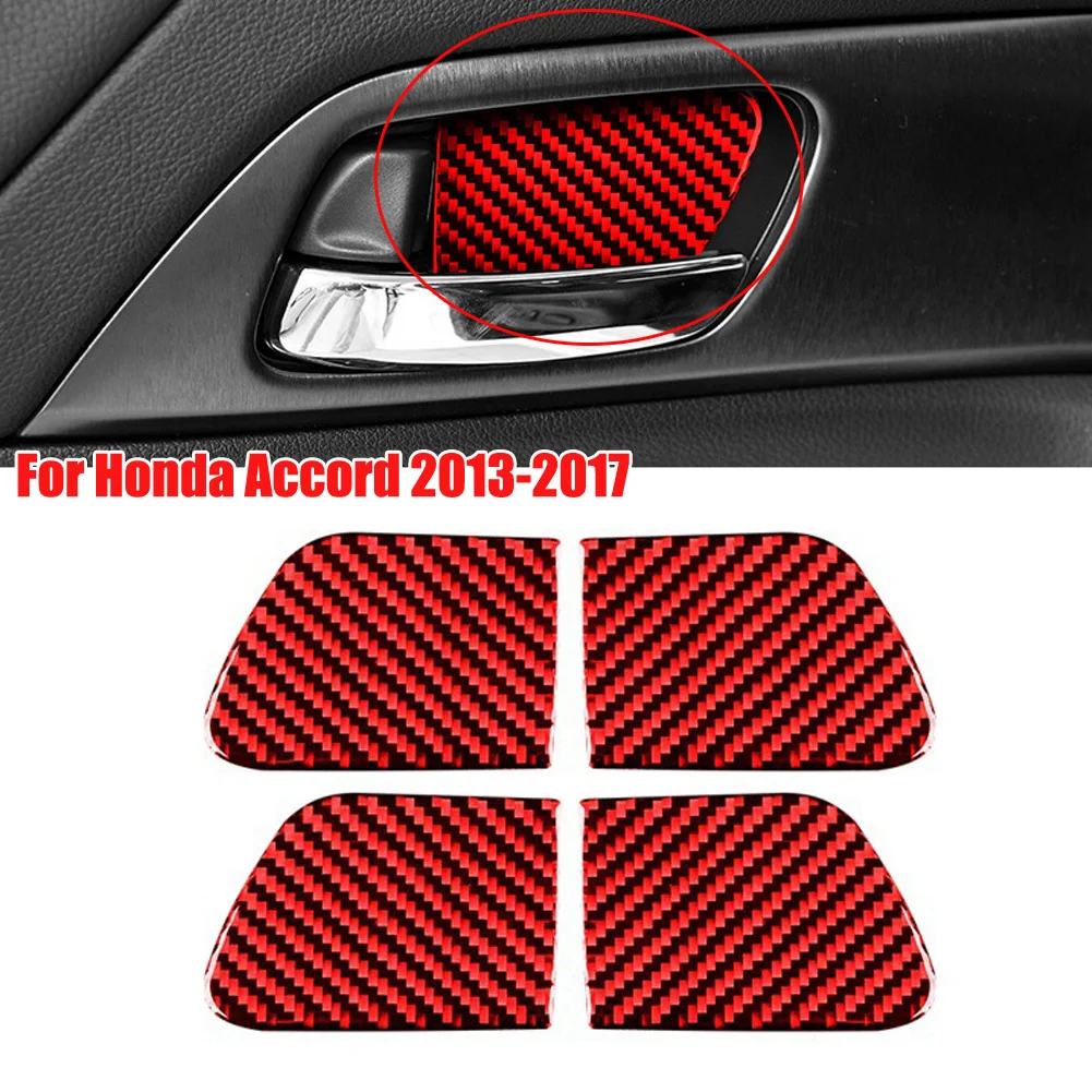 4Pcs Car Interior Door Handle Bowl Cover Trim Carbon Fiber Color Decorative Sticker For Honda Accord 2013-2017
4Pcs Car Interior Door Handle Bowl Cover Trim Carbon Fiber Color Decorative Sticker For Honda Accord 2013-2017