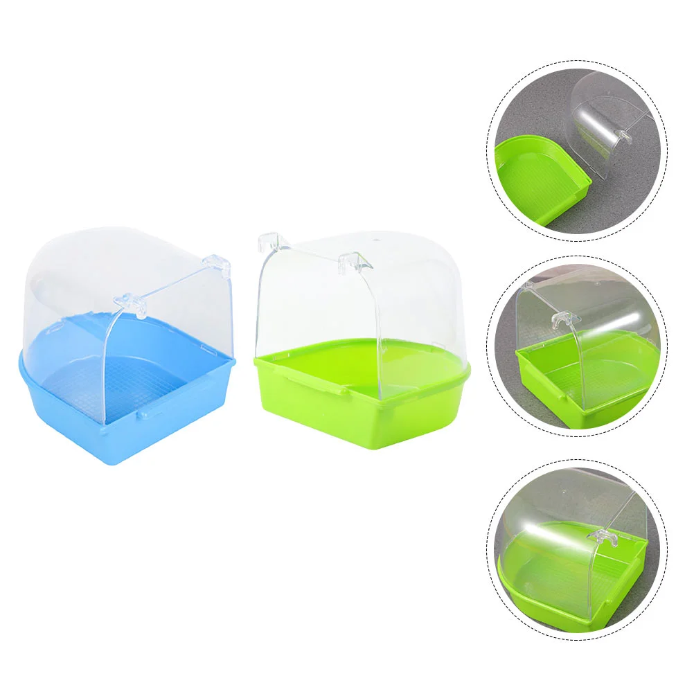 2pcs Bird Bath Accessory Hanging Bird Bath Bird Bath for Parrot Cage Parrot Bath Cage Bath Cage for Birds Pet Bird Bath
2pcs Bird Bath Accessory Hanging Bird Bath Bird Bath for Parrot Cage Parrot Bath Cage Bath Cage for Birds Pet Bird Bath