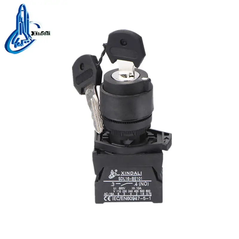 XDL21-EG33 3 Position NO+NO 22mm Key Lock Selector Switch Rotary Knob Switch 12pcs
XDL21-EG33 3 Position NO+NO 22mm Key Lock Selector Switch Rotary Knob Switch 12pcs