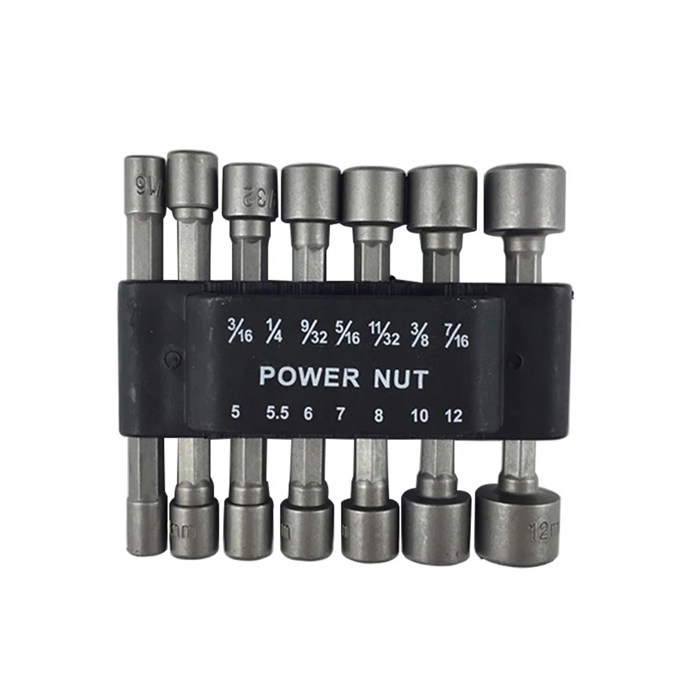14 Pcs Magnetic Socket 1/4inch Hex Shank 5-12mm Nut Driver Extension Screwdriver Bit Holder Set For Electric Impact Wrench Tools
14 Pcs Magnetic Socket 1/4inch Hex Shank 5-12mm Nut Driver Extension Screwdriver Bit Holder Set For Electric Impact Wrench Tools