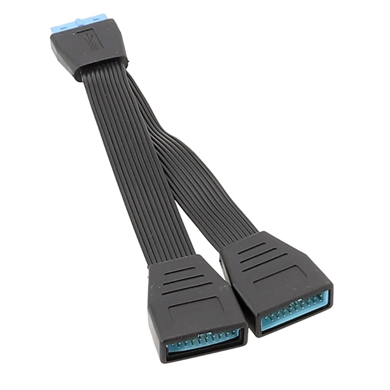 

19Pin USB Header USB3.0 1 to 2 Splitter Internal USB Hub for Computer Motherboard 150mm