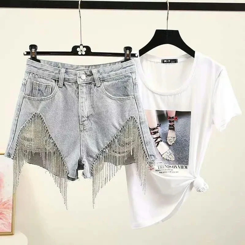 Denim Shorts Women Clothes Fashion 2022 Summer Sexy Jeans Short Femme High Waist Diamond Tassel Casual Hot Pants New Ropa Mujer
Denim Shorts Women Clothes Fashion 2022 Summer Sexy Jeans Short Femme High Waist Diamond Tassel Casual Hot Pants New Ropa Mujer
