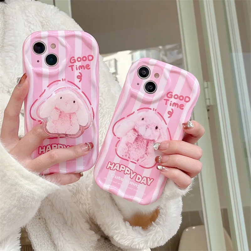 Lovely Striped Rabbit Bracket Phone Case Cover for IPhone 14 Plus 11 12 13 14 Pro Max Shockproof Cases for IPhone 14 Case
Lovely Striped Rabbit Bracket Phone Case Cover for IPhone 14 Plus 11 12 13 14 Pro Max Shockproof Cases for IPhone 14 Case