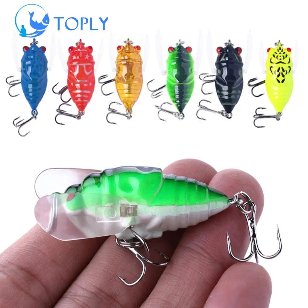 TOPLY рыба бионические насекомые Поппер рыболовные приманки 4 см 6 г имитация цикады крыло топвотер воблер искусственная жесткая приманка кре...
TOPLY рыба бионические насекомые Поппер рыболовные приманки 4 см 6 г имитация цикады крыло топвотер воблер искусственная жесткая приманка кре...