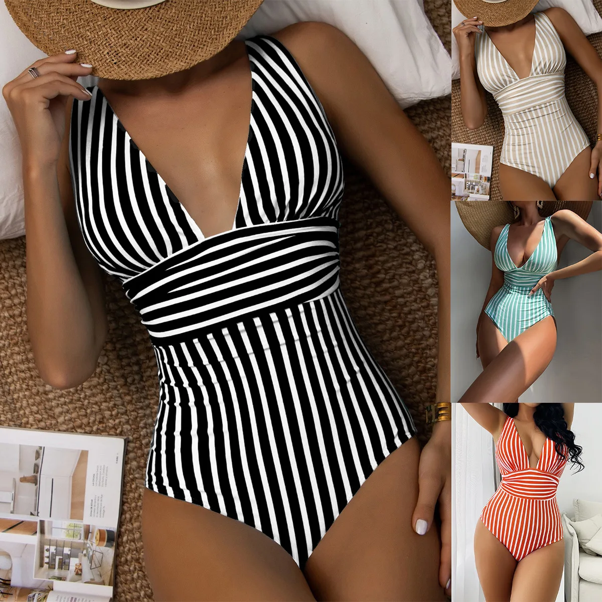 One Piece Swimsuit 2023 New Swimsuit Multicolor Printing Swimsuit Women V-neck Adjustment with Chest Pad One-piece Bikini m
One Piece Swimsuit 2023 New Swimsuit Multicolor Printing Swimsuit Women V-neck Adjustment with Chest Pad One-piece Bikini m