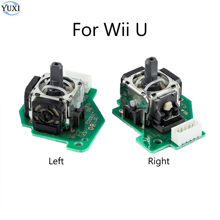 YuXi For Wii U Gamepad Left Right Analog Joystick Thumb Stick Sensor Module with PCB Board For WiiU Pad Controller
YuXi For Wii U Gamepad Left Right Analog Joystick Thumb Stick Sensor Module with PCB Board For WiiU Pad Controller