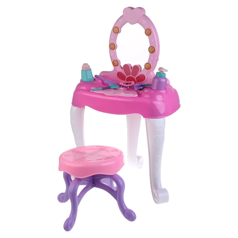 Kids Beauty Makeup Dressing Table Pretend Play Toy Set with Mirror Lights Music Sounds for Girls 3+ Years Birthday Gift
Kids Beauty Makeup Dressing Table Pretend Play Toy Set with Mirror Lights Music Sounds for Girls 3+ Years Birthday Gift