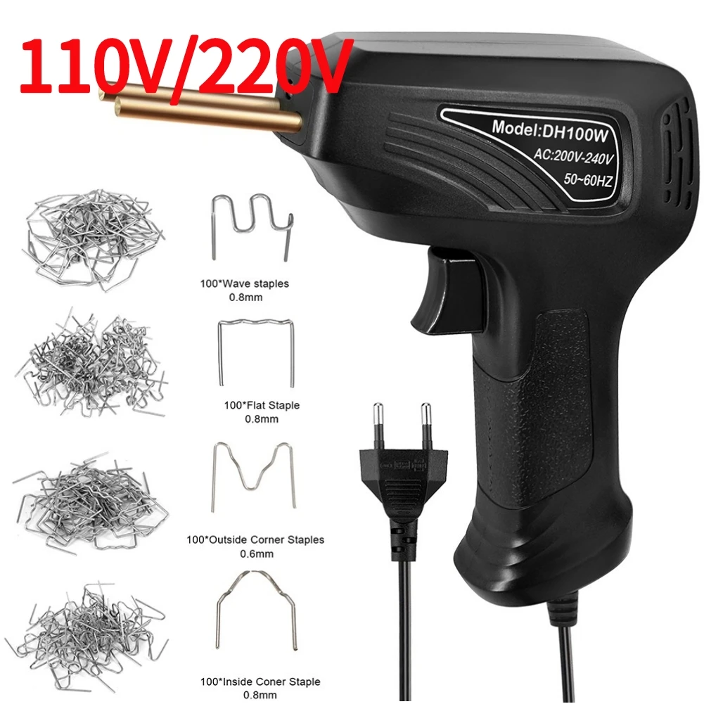 HOT Plastic Welder Heat Gun Hot Stapler Plastic Welding with 200 Welding Nails Welder Gun Plastic Repair Car Tools Kit
HOT Plastic Welder Heat Gun Hot Stapler Plastic Welding with 200 Welding Nails Welder Gun Plastic Repair Car Tools Kit