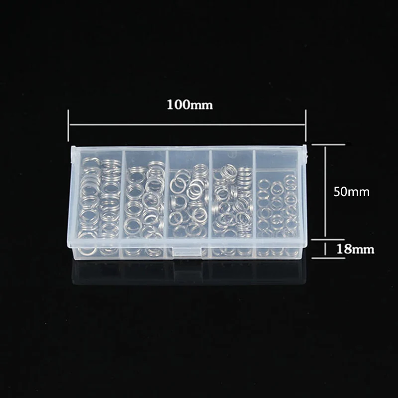 200pcs Split rings Outdoor Double Loop Connectors Tackle Lures Accessories Stainless Steel Fishing Practical Durable
200pcs Split rings Outdoor Double Loop Connectors Tackle Lures Accessories Stainless Steel Fishing Practical Durable