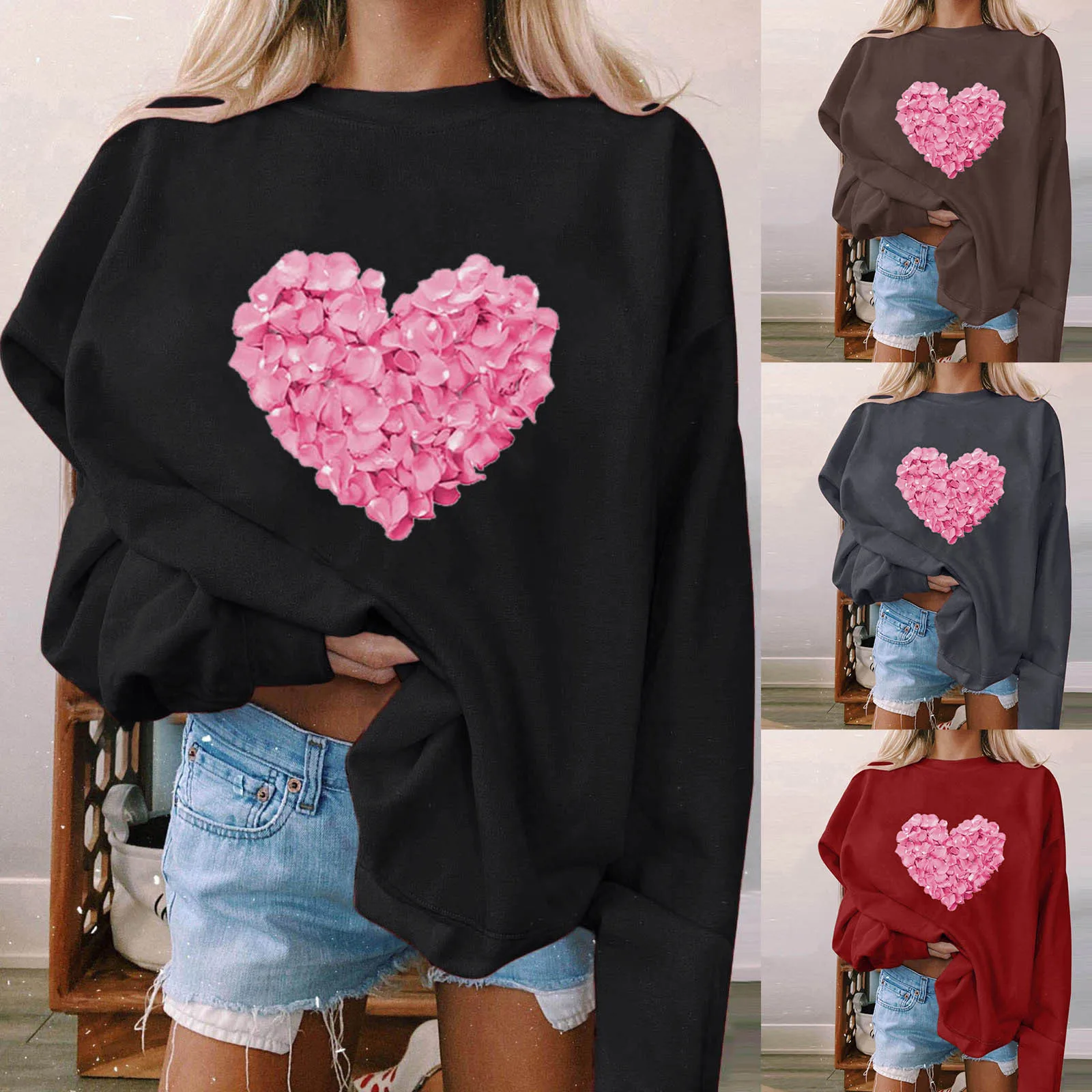 Women's Autumn And Winter Casual Sweatshirts For Teen Girls Aesthetic Long Sleeve Pullover Oversized Sweatshirt For Women
Women's Autumn And Winter Casual Sweatshirts For Teen Girls Aesthetic Long Sleeve Pullover Oversized Sweatshirt For Women